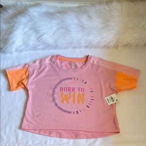 Ideology GIRLS BORN TO WIN Athletics T Shirt Size Small Brand New With Tags.